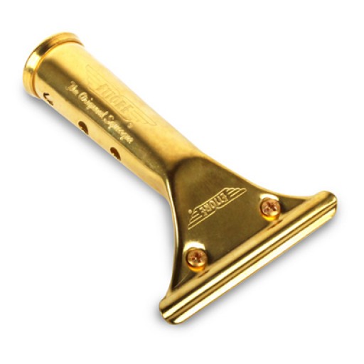 thumbnail image 2 of Ettore 16" Complete Brass Squeegee – Professional Window Cleaning Tool 2 of 3